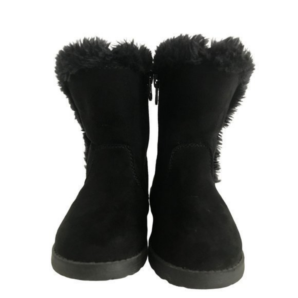 Cat And Jack Toddler Girls Size‎ 7 Black Zip-Up Boots